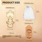 24 Pcs Bear Bottle Opener Baby Shower Favors for Guests - Image 3