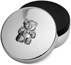 Teddy Bear Silver Plated First Curl & Tooth Keepsake Box by KRYSALIIS
