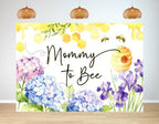12X8ft Bee Floral Honeycomb Backdrop Mommy to Bee Watercolor Bloom Photography Honey Insect Background Tapestry Baby Shower Celebration Party Decoration Photo Studio Props Fabric by Unknown