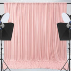 ESGOTBME 30x10ft Wrinkle Free Blush Pink Backdrop Curtain for Parties Soft Fabric Drapes Wedding Ivory Curtain Backdrop for Birthday Party Decorations Background for Photography 5x10ft,6 Panels - Image 7