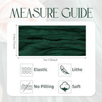 Wokceer Cheesecloth Table Runner Emerald Green 10FT Boho GauzeRunner,12Pack - Image 2