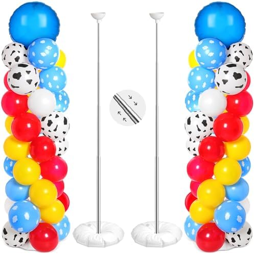 Hungdao 2 Set Toys Inspired Balloon Column Stand Kit Birthday Decorations by Hungdao
