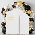 HAINARverS Set of 3 Stretchy Arch Backdrop Covers, White, 6FT/6.6FT/7.2FT - Image 2