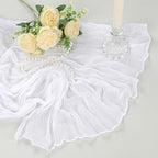 12 Pack 35 x 120 Inch White Table Runner Cheesecloth 10Ft - Image 6