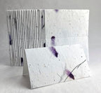 Of The Earth Handmade Paper - Wildflower Seed Paper Folding Escort Card - Place Card/Name Card/Gift Card - 3.5" x 4" - Set of 24 (58s Purple & Fern) - Image 3