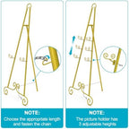 2-Pack Easel Stand for Signs, 46" H Wedding Poster Stands. - Image 5