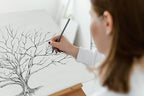 Guestbook Tree with Heart in Tree Trunk Guestbook for Weddings, Low Oak, Fingerprint Guest Book, Alternative Guestbook - Image 6