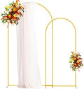 Putros Arch Backdrop Stand, 7.2ft & 6ft, Metal Wedding Arch Stand, Gold by Putros