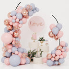 Metal Wedding Arch Stand,Set of 2 Gold Curved Top Arch Backdrop Stand Wedding Arches for Ceremony Birthday Anniversary Baby Shower Floral Stand Background Decoration (Black,7.8FT & 6.7FT) - Image 6