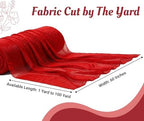 Pack of 10 Yard Chiffon Drapery Fabric, 60" Wide, Multiuse - Red - Image 2