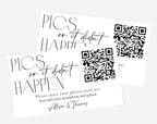 Wedding Pics or It Didn't Happen QR Code Card, Photo Card, Social Media Online, Wedding Website, Modern, Minimalist Pictures, Capture the Love, Any Occasion Personalized Favors - Image 2