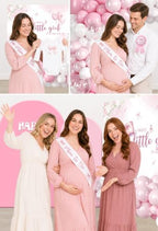 Pink Bow Baby Shower Decorations, Welcome Baby Girl Balloon Arch Kit - Image 7
