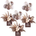3 Set Boho Neutral Baby Shower Table Decor Set Include Balloon Letter Boxes Dried Pampas Grass Bouquet Neutral Table Centerpieces Decor for Boho Baby Shower Gender Reveal Party Supply by Heentan