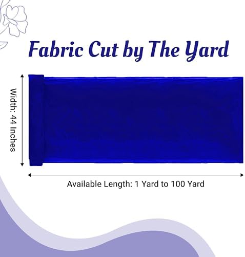 100 Yard Organza Fabric 44" Wide for Wedding Event Décor - Royal Blue - Image 2