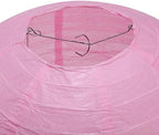 Pink Paper Lanterns Round Paper Lanterns Decorative Ball Lanterns Lamps for Weddings, Birthdays, Parties and Events 16-Inch 5 Packs (Light Pink) - Image 7