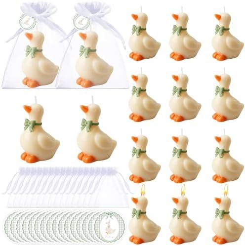 Conelist 16 Sets Silly Goose Party Favors Silly Goose Candle, Green by Conelist