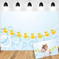 Rubber Duck Photo Backdrop Duck Baby Shower Backdrop Yellow Rubber Ducky Bubbles Photography Background Children Kids Newborn Birthday Party Decoration Banner Vinyl Photoshoot Props 15x10ft by OERJU