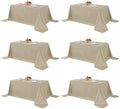 Fitable 6 Pack Nature Tablecloths 90x156 Inch for 8 Foot Rectangle Tables by Fitable