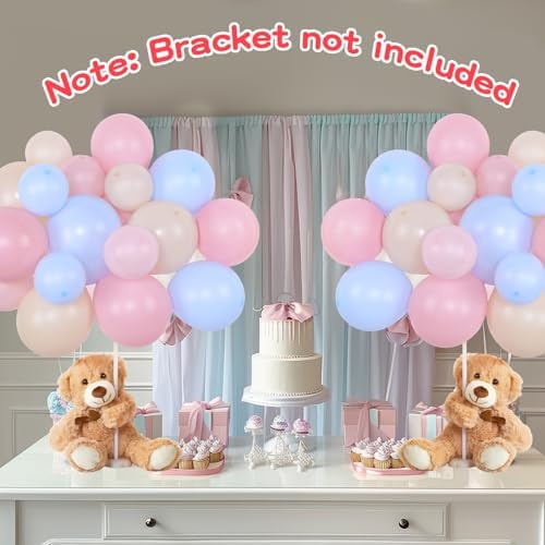 Bear Baby Shower Decorations, 185 Balloon Kit,Pink, Blue, Tea White - Image 4