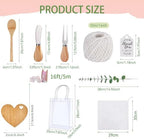 Baby Shower Prizes for Game Winners,6‑Set Bamboo Cheese Board Favors Gifts - Image 3