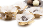 Fabric Handmade Truffle Cups | Truffle Liners | Truffle Wrappers | Fominhas | candy cups for chocolate | Forminhas de Brigadeiro | candy liners (White & gold) by Truffilio