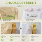 10ft×15ft Camel Backdrop Curtain for Wedding Party - Image 5