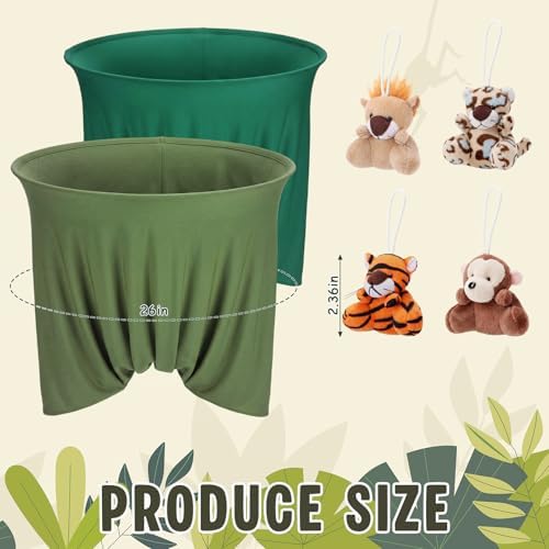 22 Pcs Funny Baby Shower Games Sage Green Oversized Diaper Toss Game - Image 2