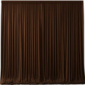 Dark Brown Backdrop Curtains-Wrinkle-Free Polyester Photography Drapes Party Curtain Background for Baby Shower Wedding Decorations- 24 X10FT by WishCare
