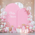 Purple Pink Arch Backdrop Cover Set of 2 Party Wedding Arch Covers Stretchy Backdrop 7.2FT 6FT Decorations Baby Shower Bridal Shower Photo Birthday Arch Stand Cover Spandex - Image 4