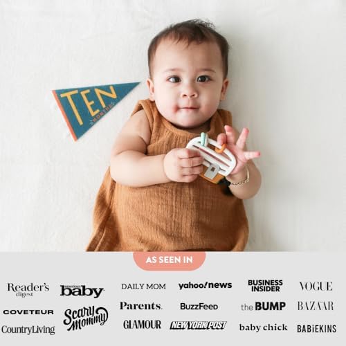 Lucy Darling Petit Milestone Pennants – Baby Monthly Milestone Pennant Flags – Newborn Photo Props & Felt Nursery Decor – Keepsake Banner Set for Baby Photos – Little Kaleidoscope - Image 5