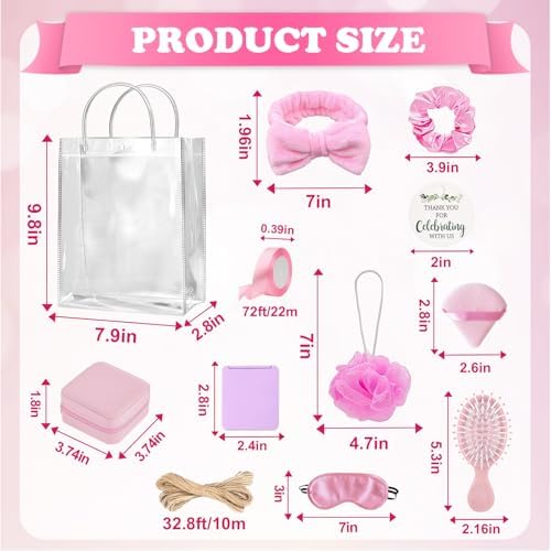 6 Set Baby Shower Prize for Winner Guest Pink Bridal Shower Favor Gifts - Image 3