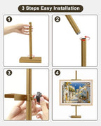 Adjustable Tabletop Easel Stand, 29" H Gold 2 Pack - Image 5