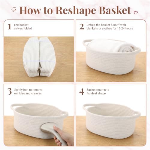 8 Pack Small Woven Gift Baskets Empty to Fill, Cute Gift Basket - Image 7