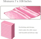 50 Pack Pink Chair Sashes Bows Satin Wedding Chair Ribbons 7x108 Inch - Image 3