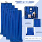 Royal Blue Backdrop Curtains 20ftx10ft Wedding Polyester Photo Drapes - Image 3