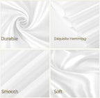 YMHPRIDE 60 PCS White Satin Chair Sashes, 7x108 Inch Ties Chair Bows - Image 3