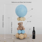 YALLOVE 10-Pack 23.6-Inch Clear Acrylic Balloon Centerpiece Stands - Image 2