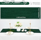 20 Pack Cheesecloth Table Runner 17 x 108 Inch, Emerald Green - Image 2