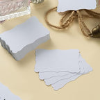 Toperd 120 Pieces Mini Business Cards, 3.66x2.36 inches, White (Pack of 4) - Image 6