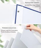 Artfeel Photo Album Self Adhesive Scrapbook Album for 3x5 4x6 5x7 8x10 Pictures,120 Pages Linen Cover with Display Window DIY Photo Book,Ideal Gifts for Family Travel Wedding Baby - Image 7