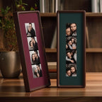 Lineshading 2 Pcs Walnut Wood Photo Strip Frames 12×4in Photobooth Frame - Image 6