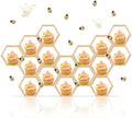 Fairysandy 12 Pcs Mini Honeycomb Cupcake Stand 50 Tiny Wooden Bee, Wood by FairySandy