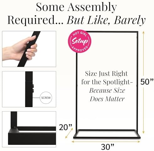 Black Wedding Sign Holder Stand - Elegant Metal Welcome Sign Stand for Wedding, Baby Shower, Bridal Party - 2 Sign Straps, 7 Ribbons for Hanging - Sturdy Display Easel for Seating Chart & Fabric Signs - Image 3