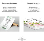 Personalized Burgundy Pink Floral Wedding Welcome Sign, Customized Rehearsal Dinner Couples Shower Anniversary Party Welcome Poster Board Canvas - Image 4