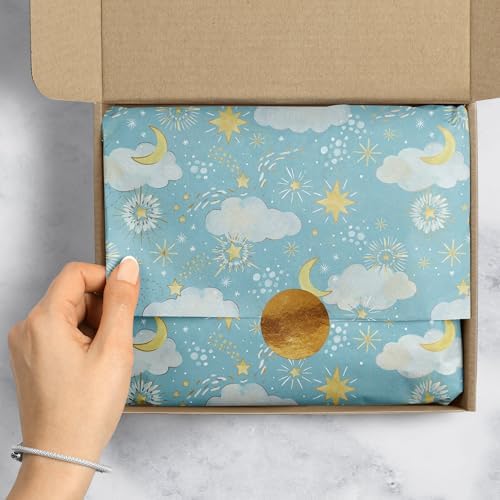 Jillson & Roberts 20" x 30" Printed Baby Gift Tissue, Twinkle Stars (24 Folded Sheets) - Image 4