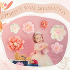Cholemy 36 Pcs Tissue Paper Flowers, Crepe Decoration, Elegant Color - Image 5