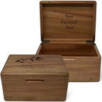 Personalized Memory Box Travel, Travel Gifts for Couples, Acacia Wood by TopObsession