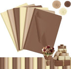 500 Sheets Kraft Brown Tissue Paper 15 x 20 Inch for Fall Harvest Gift Bags by Qilery