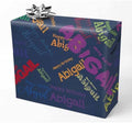 AOFUN Custom Gifts Personalized Name Heart Wrapping Paper - Funny Birthday Gift Wrap - 3 Rolls, 58" x 23" Each by Unknown