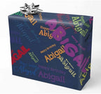 AOFUN Custom Gifts Personalized Name Heart Wrapping Paper - Funny Birthday Gift Wrap - 3 Rolls, 58" x 23" Each by Unknown